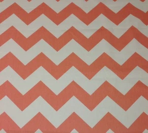 TELA DE TAPICERÍA ALBARICOQUE NARANJA RAYAS CHEVRON DISEÑO BALARD 1,25 YARDAS 54" W - Imagen 1 de 5