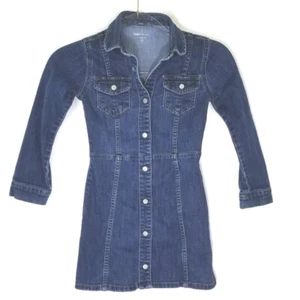 GAP KIDS Snap-Up Denim Dress, size Small - Picture 1 of 6