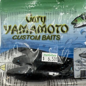 Gary Yamamoto 4" Zako 6 Stück 134-06-021 schwarz mit LG Blu Flk. C45 - Bild 1 von 4