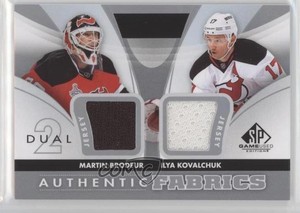 2012 SP Game Used Edition Authentic Fabrics Dual Martin Brodeur Ilya Kovalchuk