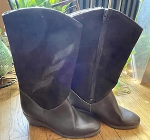 Vintage 1970’s BREVITT Brown Boots, Felton Beaver Suedela Sz 10 Woman's NIB - Picture 1 of 7