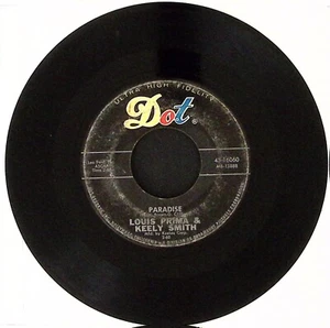LOUIS PRIMA & KEELY SMITH WHEN MY BABY SMILES AT ME/PARADISE VINYL 45 48-28 - Picture 1 of 2