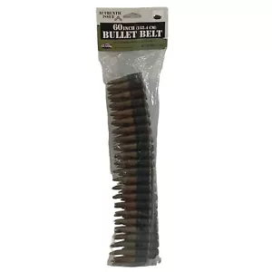 Molded Bullet Belt 60 inch Bandit Cowboy Wild West Gun Fighter Shoulder Costume - Picture 1 of 3