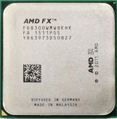 AMD FX 8-Core FX-8300 3.3/4.2GHz Socket AM3+ 95W 16MB CPU Processor TDP 95W - Image 1 of 1