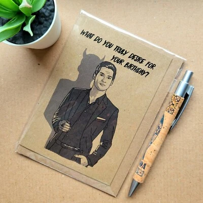 FUNKO JOY CARDS Funny Lucifer Birthday Card - what do you Truly desire For Your Birthday?