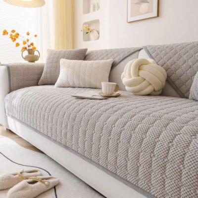 Cotton Quilted Sofa Cover Minimalist Non Slip Design - image 1 of 4