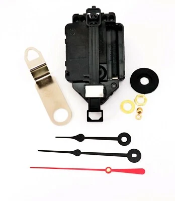 MS ORIGINAL Pendulum Clock Movement Quartz Silent Sweep 3/4" Shaft 3/8" Thick Dial SPADE