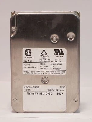 HP C2490-39002 interne Festplatte 2GB 5400RPM Ultra Wide SCSI 3.5" Zoll HDD - Bild 1 von 4