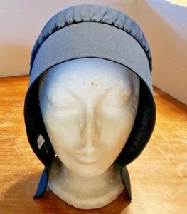 GENUINE AMISH BLACK 18'' OUTER BONNET 6'' DEEP HANDMADE - Picture 1 of 7