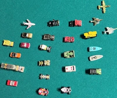 Vintage Micro Machines Cars, Trains, Boats, Military Vehicles Lot (25) Read.. - Image 1 of 3