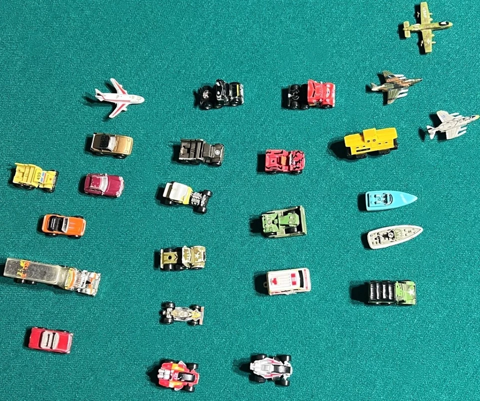 Vintage Micro Machines Cars, Trains, Boats, Military Vehicles Lot (25) Read.. - Image 1 of 3