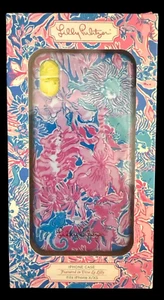 iPhone Phone Case X/XS Lilly Pulitzer Viva La Lilly Pink Blue Flower New In Box - Picture 1 of 6