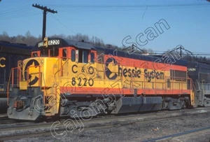 Slide originale - C&O U30B 8220 sistema Chessie vista roster in 4/73 - Foto 1 di 1