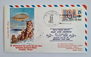 FDC Brief - Zeppelin Post mit schöner Briefmarke - USA - 1976 - Picture 1 of 2