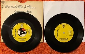 Charlie Rich - Two 7" Singles - Behind Closed Doors / The Most Beautiful Girl - Picture 1 of 2