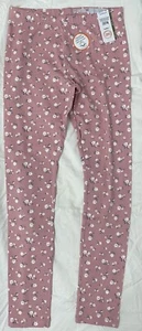 Wonder Nation Girls Leggings Size XL 14-16 Cotton Pink Flower Twins Triplets - Picture 1 of 3