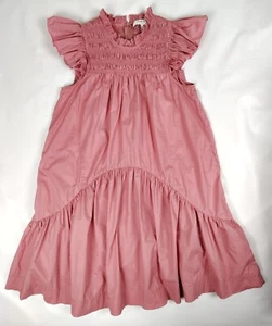 Sea New York Stufenkleid Gr. 6 rosa Baumwolle Rüschen ärmellos A-Linie Swing - Bild 1 von 12