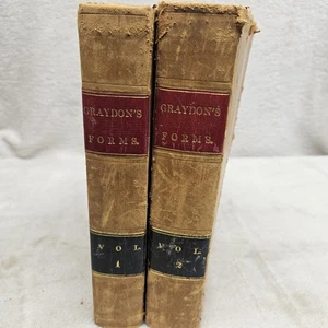 1831 Graydons Forms Of Conveyancing & Practice In Courts & Public Office Vol 1&2 - Picture 1 of 18