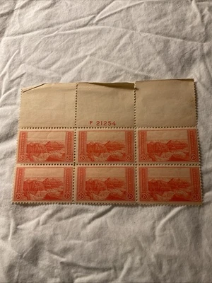 US-(-1934-)Scott # 741-National Parks-2c. Plate Block of 6-MNH #11 - Image 1 of 4