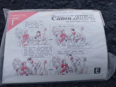 Canon AE-1 manual instrucciones solamente Foto 1 de 4