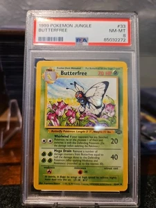 1999 POKEMON JUNGLE #33 BUTTERFREE PSA 8 NM-MT NEW SLAB - Picture 1 of 1