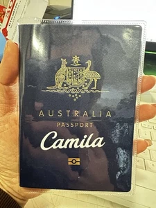 Passport cover custom name  personalised transparent cover - Bild 1 von 2