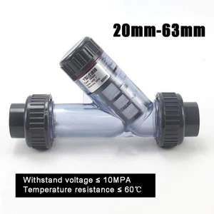 PVC-U Kunststoff Fitting Filter UPVC Y-Typ Wasserfilter Siebfilter Schmutzfilter - Picture 1 of 5