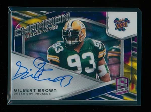 2024 Panini Spectra GILBERT BROWN Champion Signatures HYPER PRIZM /75 GB Packers - Picture 1 of 2