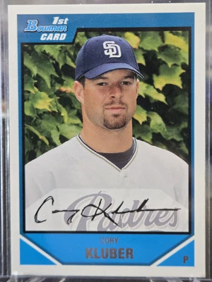 Bowman Corey Kluber 2007 #BDPP29 1st San Diego Padres Foto 1 de 2