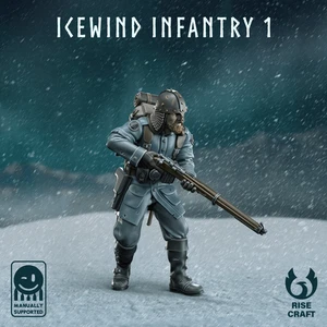 Icewind Infantry 1 | Trench Crusade Warband | Wargaming 3D Printed Miniature - Bild 1 von 2