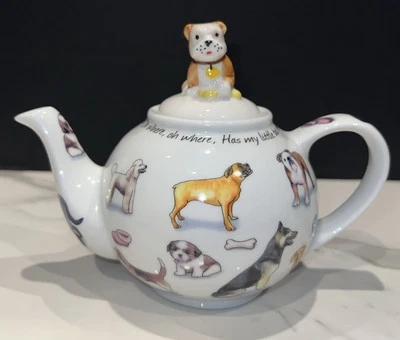 NEW ~ PAUL CARDEW Design ~ Man's Best Friend Dog Teapot ~ VARIOUS DOGS ~ ENGLAND - Image 1 of 4