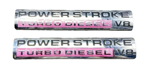 Juego de emblemas Ford F-250 F-350 Power Stroke V8 turbo diésel OEM - Imagen 1 de 2