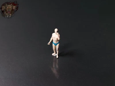 1/87 Mann Opa Selfie Smartphone Strand Garten Sonnen Baden Figur Diorama H0 HO - Bild 1 von 4