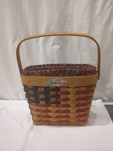 LONGABERGER 1998 25th Anniversary Basket w/ Liner, Protector - Picture 1 of 7