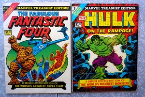 Marvel Treasury Edition Hulk on the Rampage Marvel 1975 Fantastic Four 1974 - Imagen 1 de 17