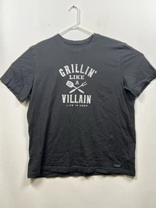 Large Life Is Good Grillin Like A Villain Kurzarm Crusher Tshirt Herren XL - Bild 1 von 8