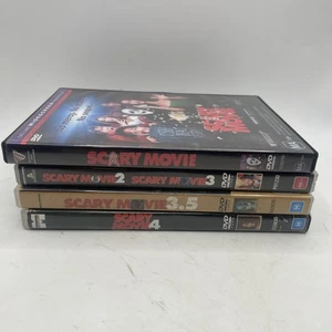 Scary Movie 1-4 1, 2, 3, 3.5, 4 DVD Film Series 4 Bundle Free Post - Picture 1 of 9