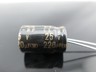 4pcs Elna Capacitors RBD 220uf 25V Audio Series Bi Polar Capacitors