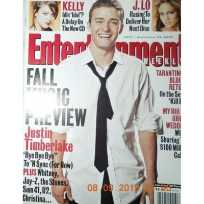 JUSTIN TIMBERLAKE entertainment weekly KELLY CLARKSON faith hill JENNIFER LOPEZ Foto 1 de 4