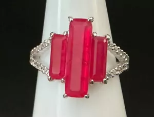 Bomb Party “Decide On A Reason” RBP6123 Lab Created Dark Pink Sapph Quartz 10 - Picture 1 of 3