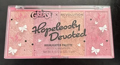 Grease X Revolution HOPELESSLY DEVOTED NIB Highlighter Palette Authentic Pinks - Image 1 of 3