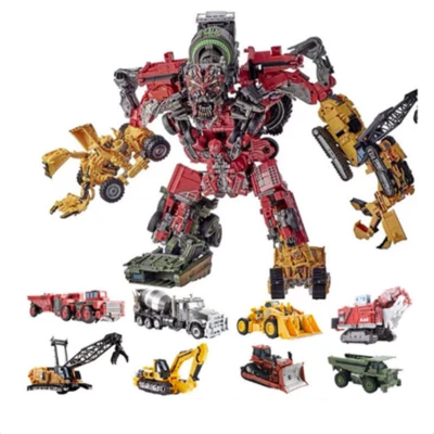 NEW 8 In 1 Oversize Devastator Action Figures Robot Transformation Toy Kids Set - Image 1 of 4