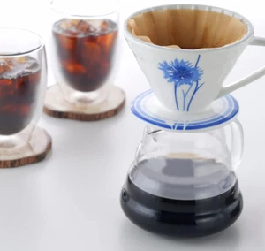 Ceramic Pour Over Coffee Dripper, Size 01 Cone Coffee Maker (1-2 Cups), Manua... - Picture 1 of 12