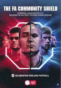 FA COMMUNITY SHIELD 2022 Liverpool v Manchester City - official match programme - Picture 1 of 1