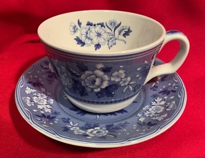 Cup & Saucer,Spode,Blue Room Collection,‘Botanical Blue’,Blue Italian,Porcelain - Image 1 of 4