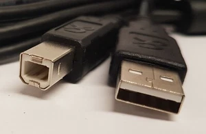 2m HP USB Printer - Scanner Cable A male to USB B male P/N: 089G 175517 G - Picture 1 of 7
