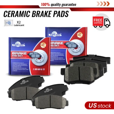 Front and Rear Ceramic Brake Pads Set Fit For 1999 2000 - 2008 Acura TL Base - Image 1 of 4