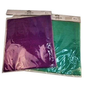 Runner 25" x 6 feet, Leiser Sheer Fabric Pack Teal Green & Purple Polyester Part - Picture 1 of 10