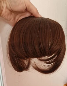 SALE !!!!Womens Dark Brown Clip In Synthetic Extensions Front Fringe And Bang . - Picture 1 of 2