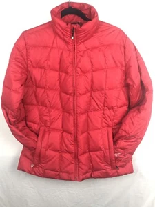 Obermeyer 100% Down Puffer Coat Women’s M Red Winter Fall Outdoor Resort - Picture 1 of 6